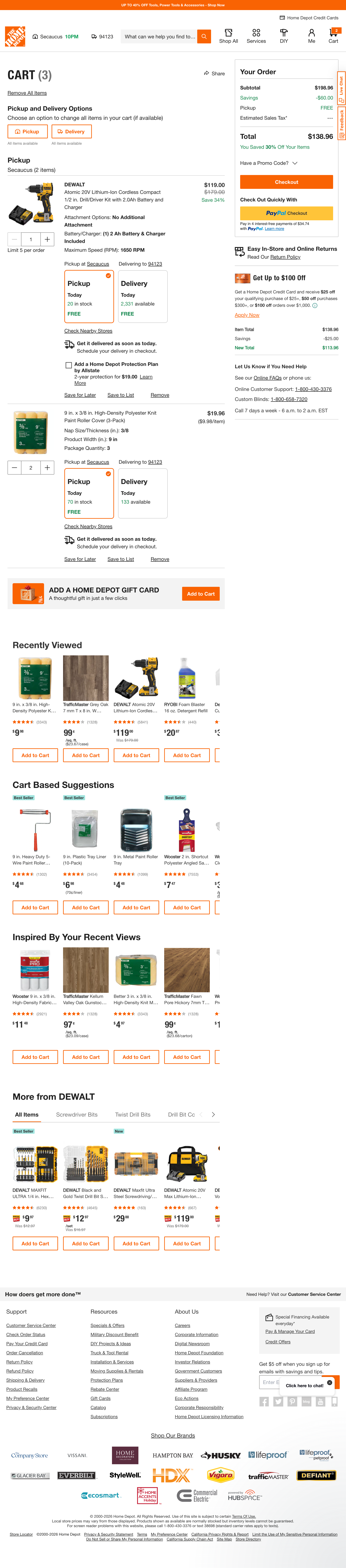 Desktop screenshot of Home Depot