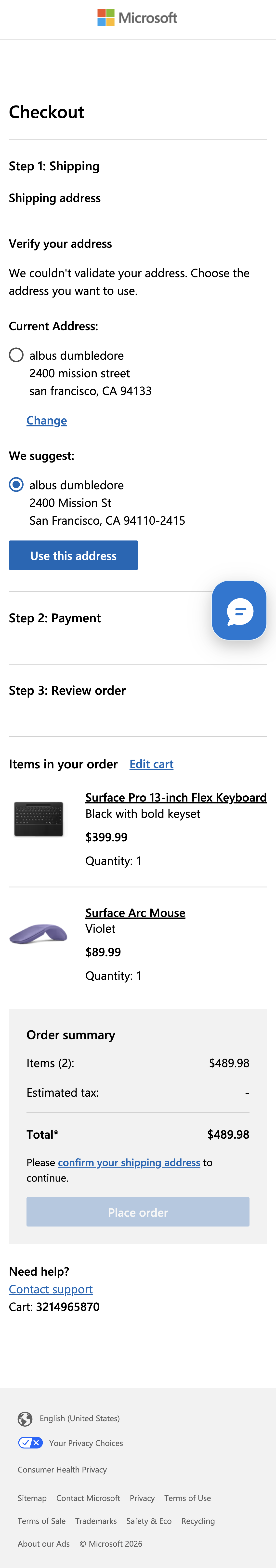 Mobile screenshot of Microsoft