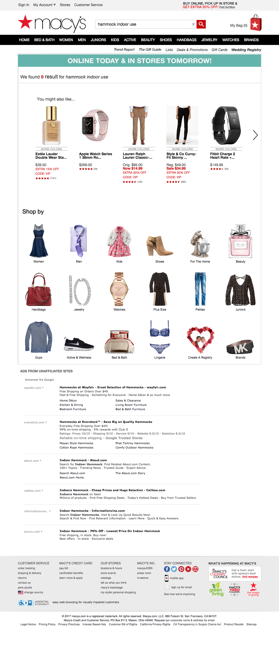 Desktop screenshot of Macy’s