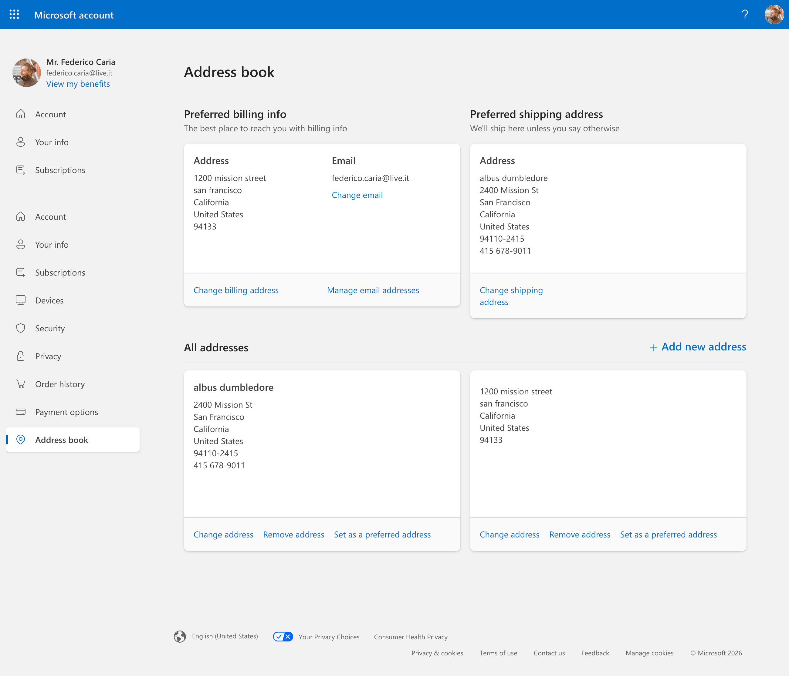 Desktop screenshot of Microsoft