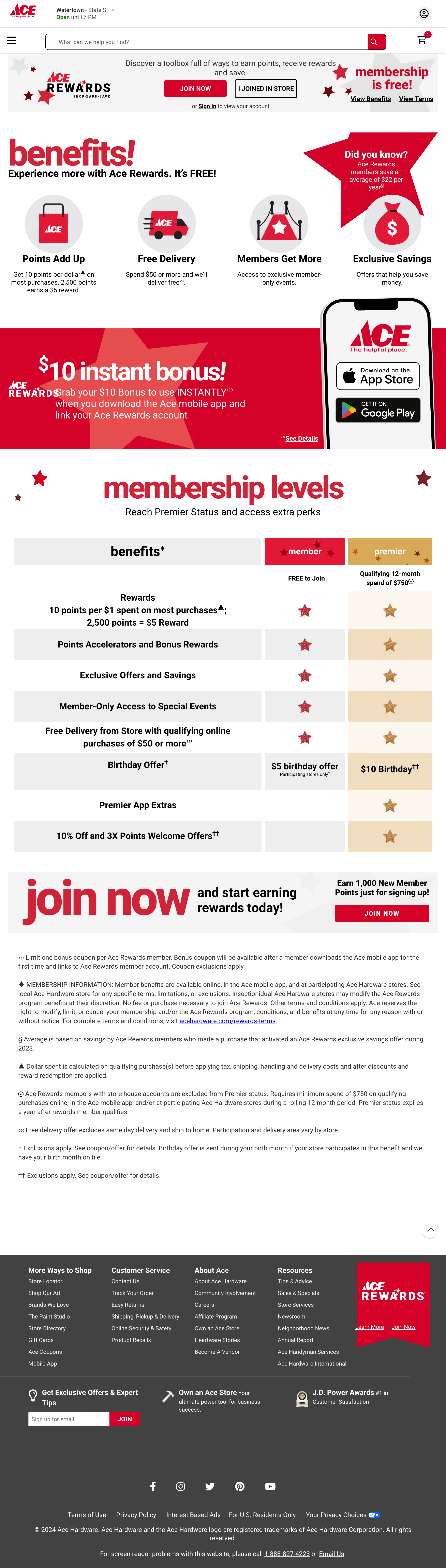 Desktop screenshot of Ace Hardware