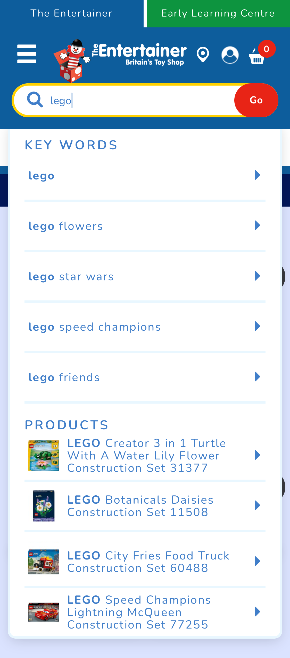 Mobile screenshot of The Entertainer (TheToyShop.com)