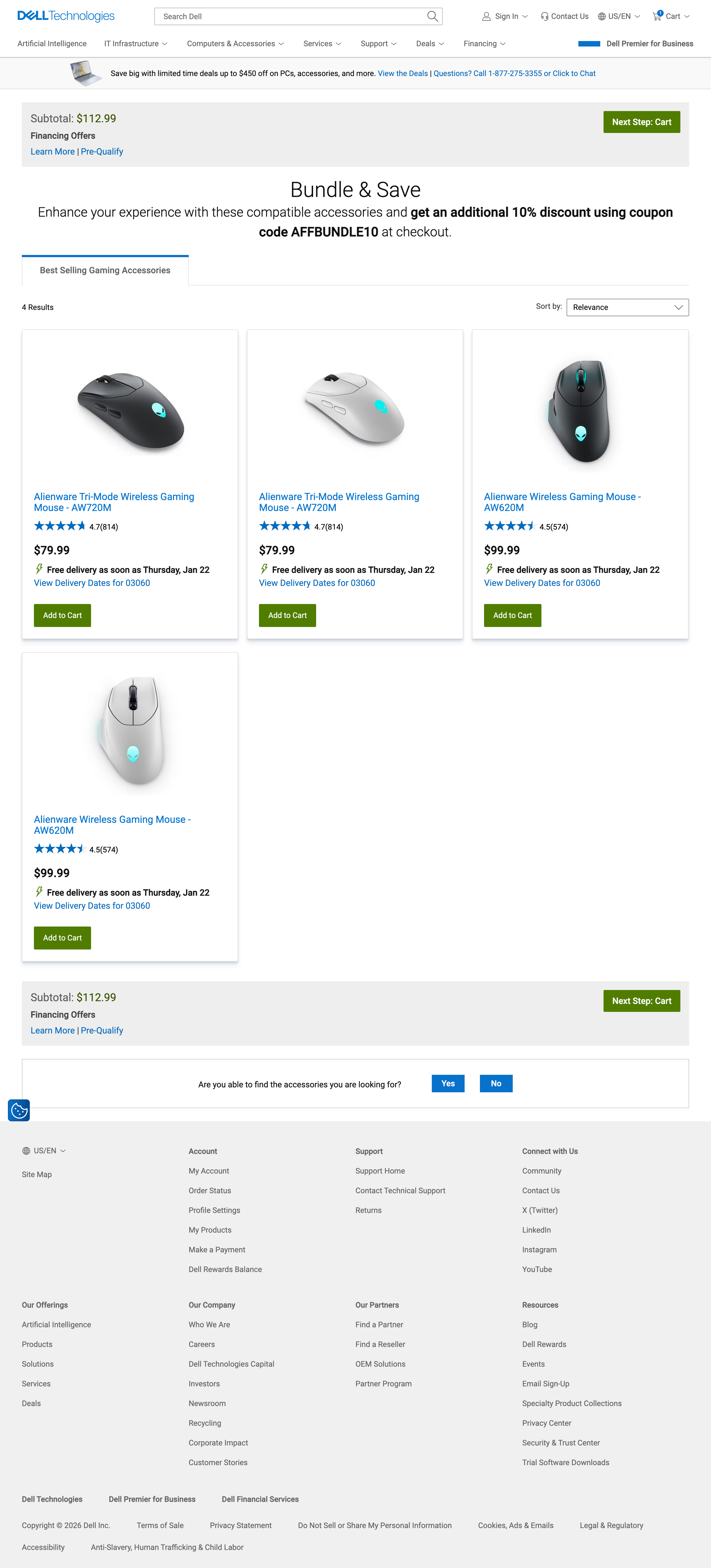 Desktop screenshot of Dell