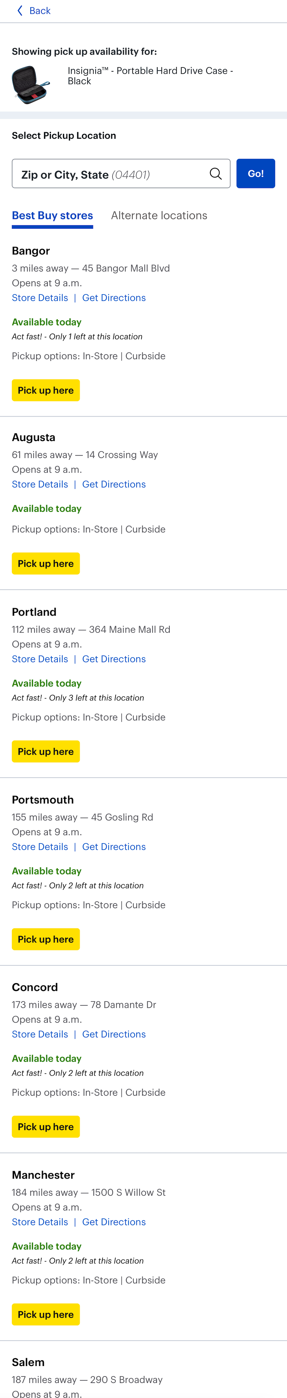 Mobile screenshot of Best Buy