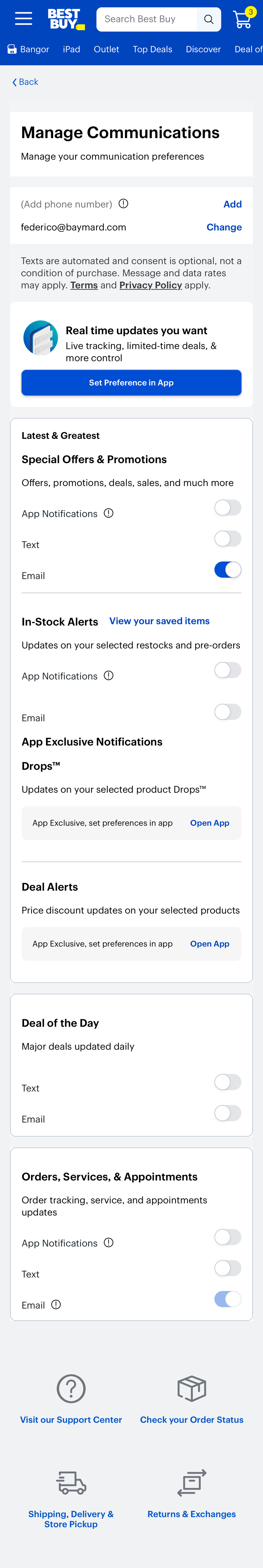 Mobile screenshot of Best Buy