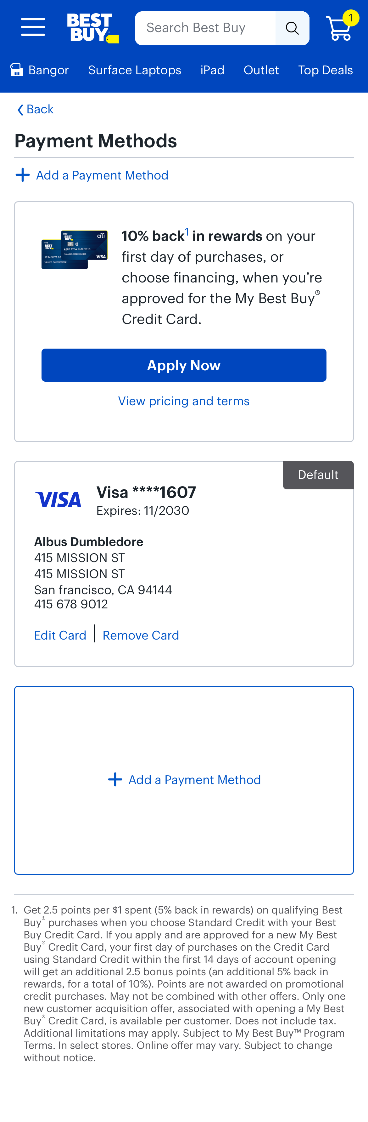 Mobile screenshot of Best Buy