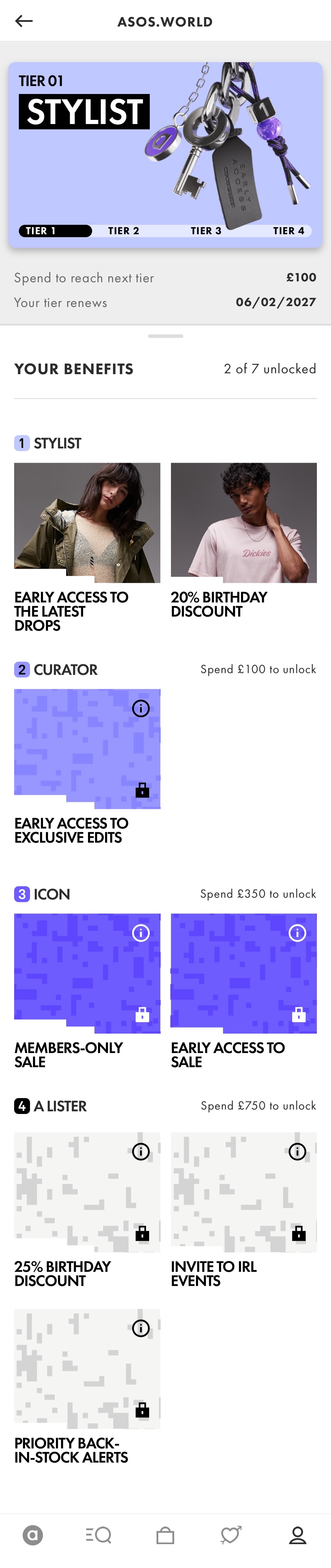 Mobile screenshot of ASOS