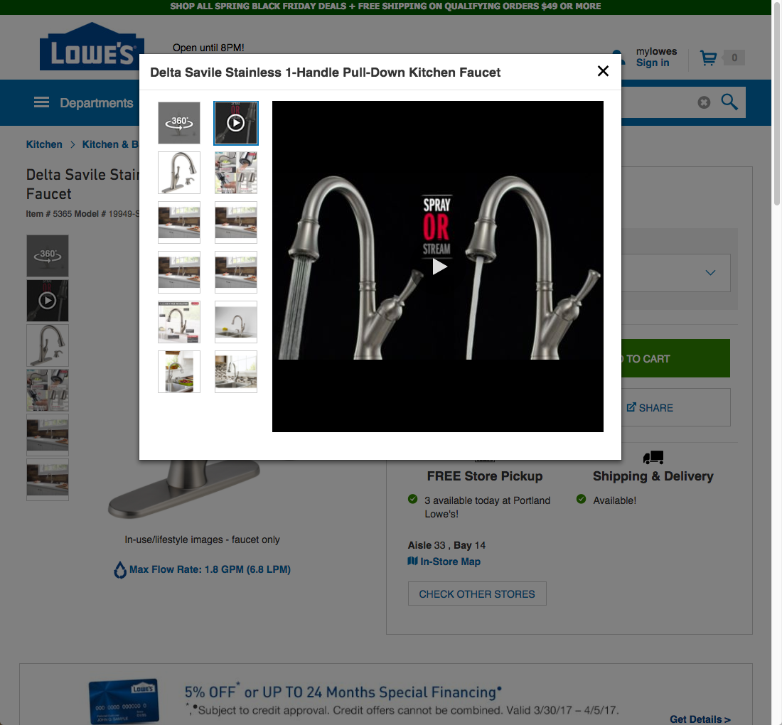 Desktop screenshot of Lowe’s
