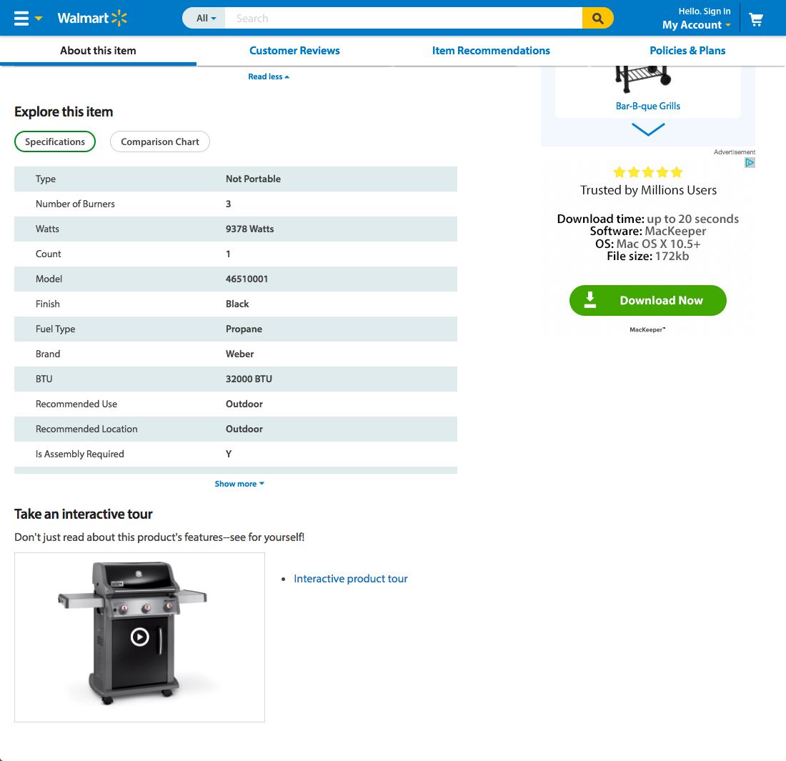 Desktop screenshot of Walmart