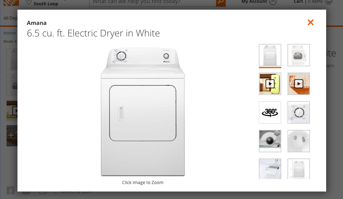Desktop screenshot of Home Depot