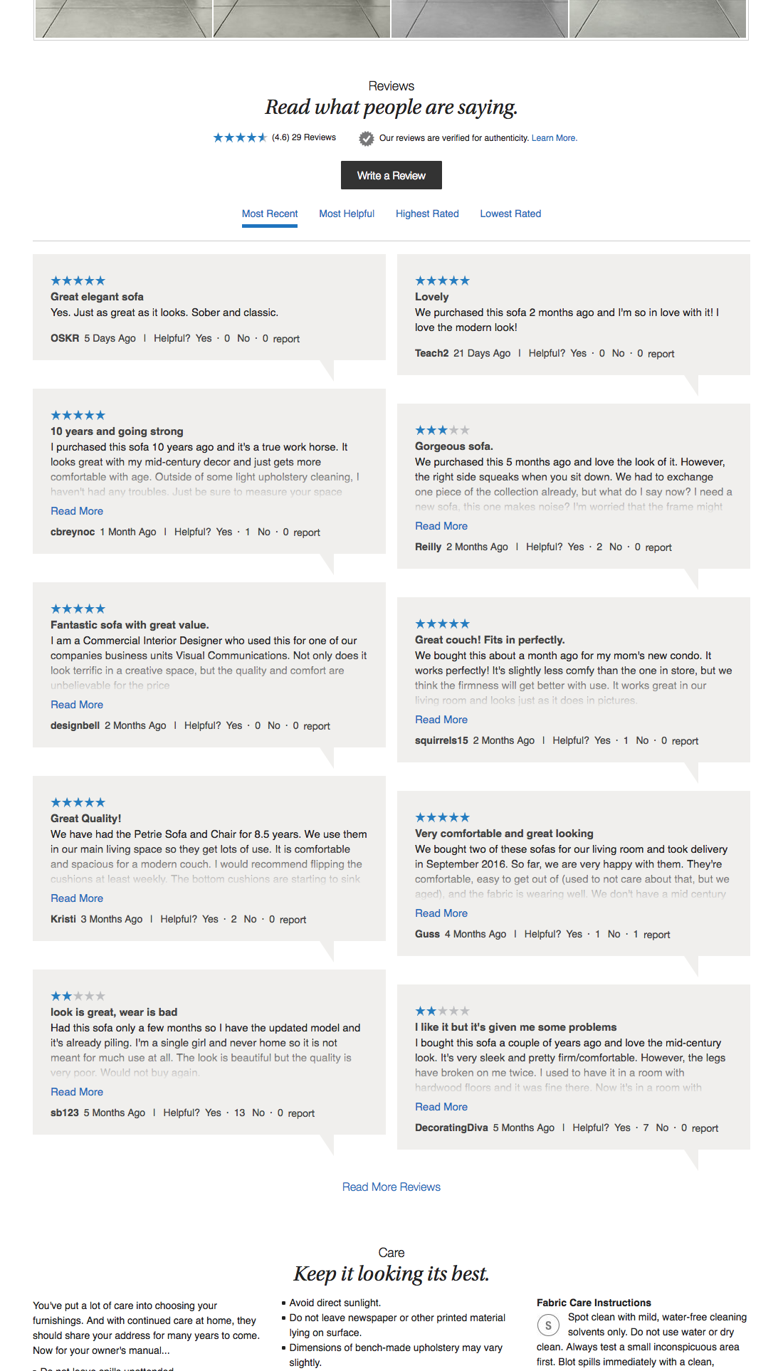 Desktop screenshot of Crate & Barrel