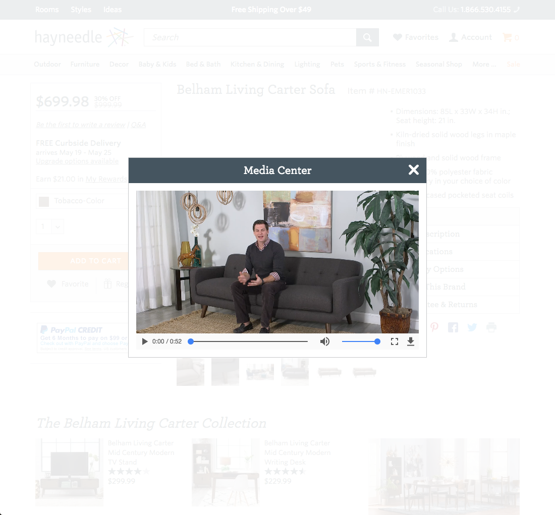 Hayneedle’s Video & 360Views 225 of 238 Video & 360Views Examples