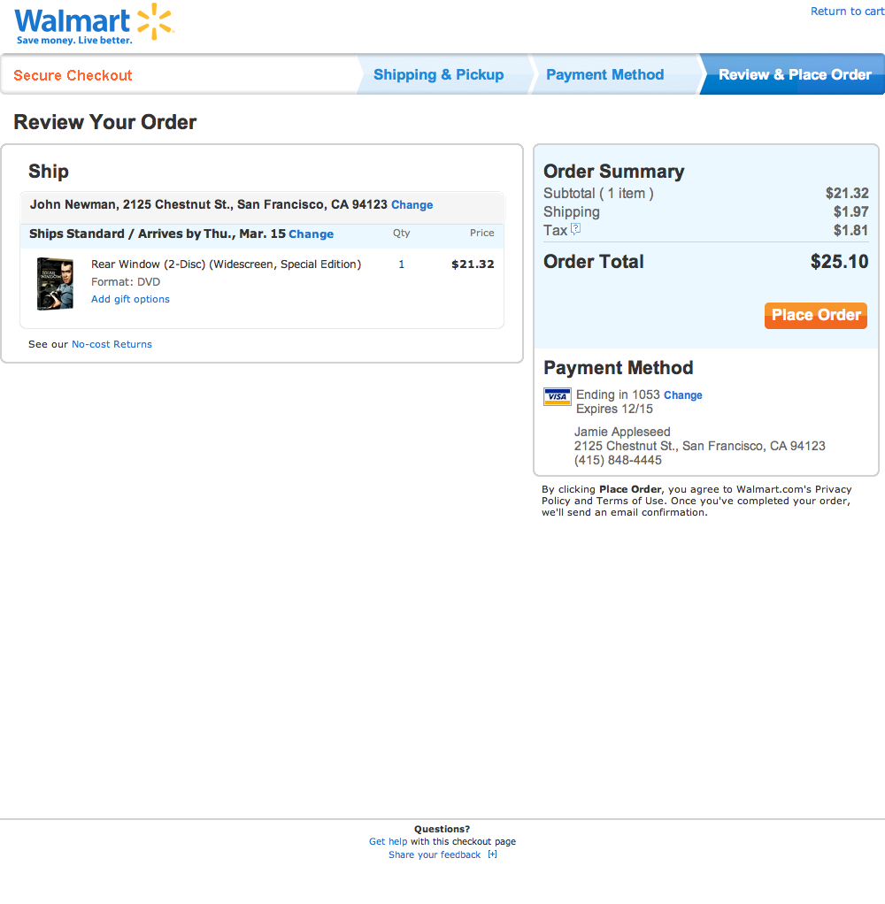 Desktop screenshot of Walmart