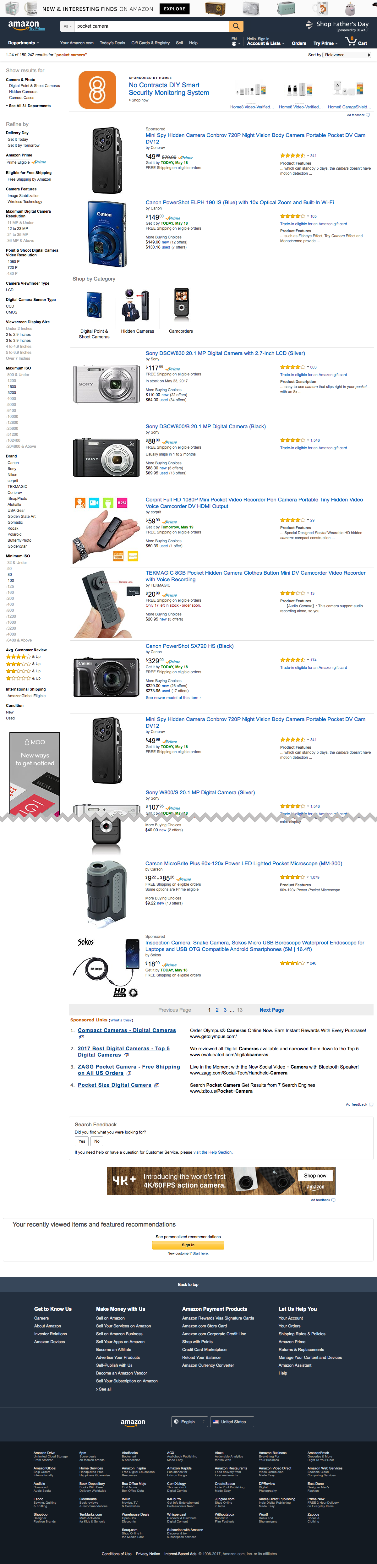 Desktop screenshot of Amazon