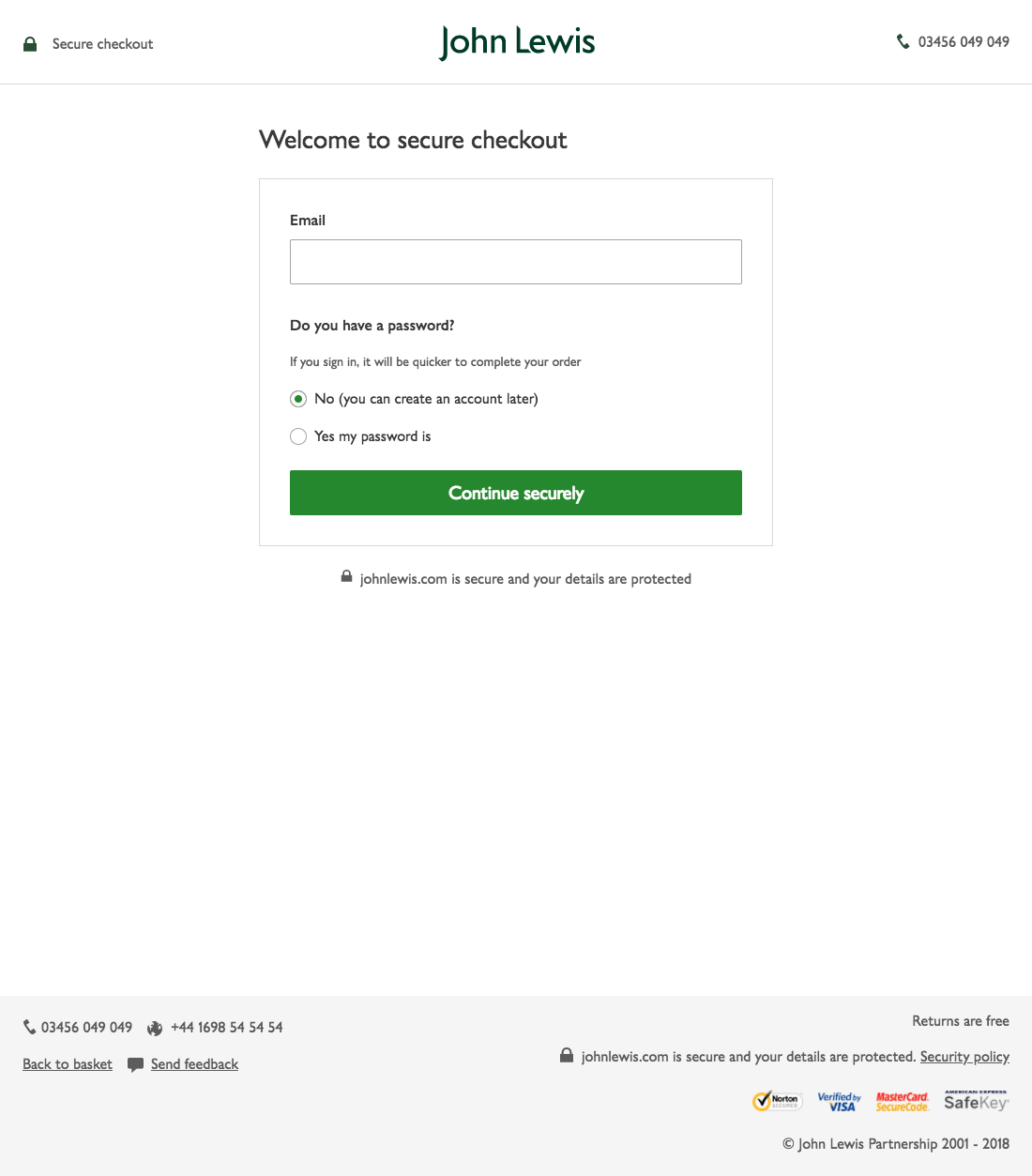 John Lewis’ Account Selection 483 of 688 Account Selection Examples