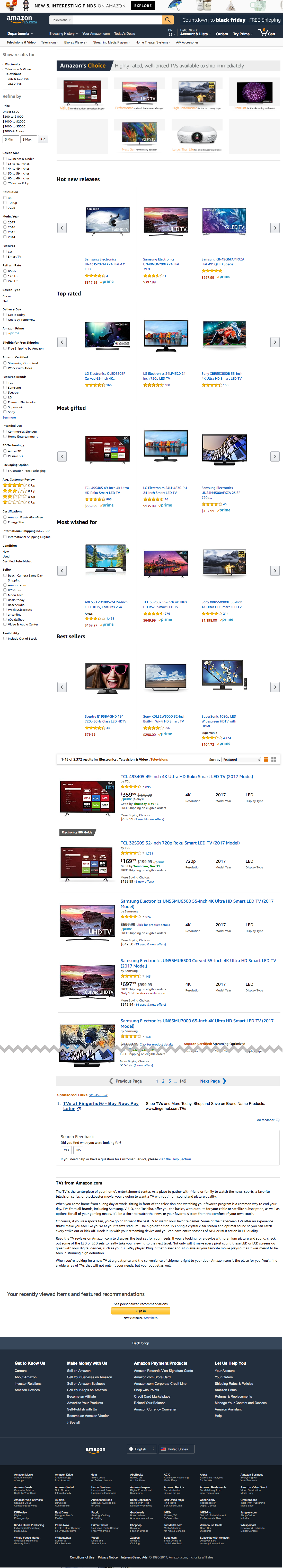 Desktop screenshot of Amazon