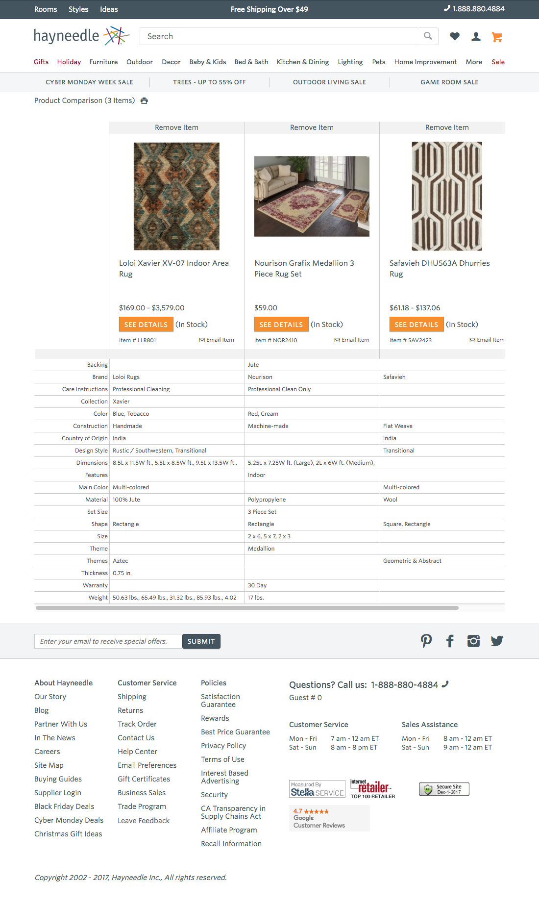 Desktop screenshot of Hayneedle