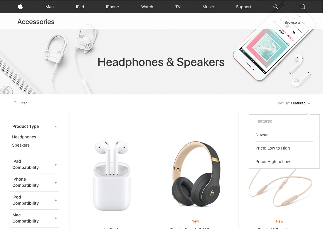 Desktop screenshot of Apple