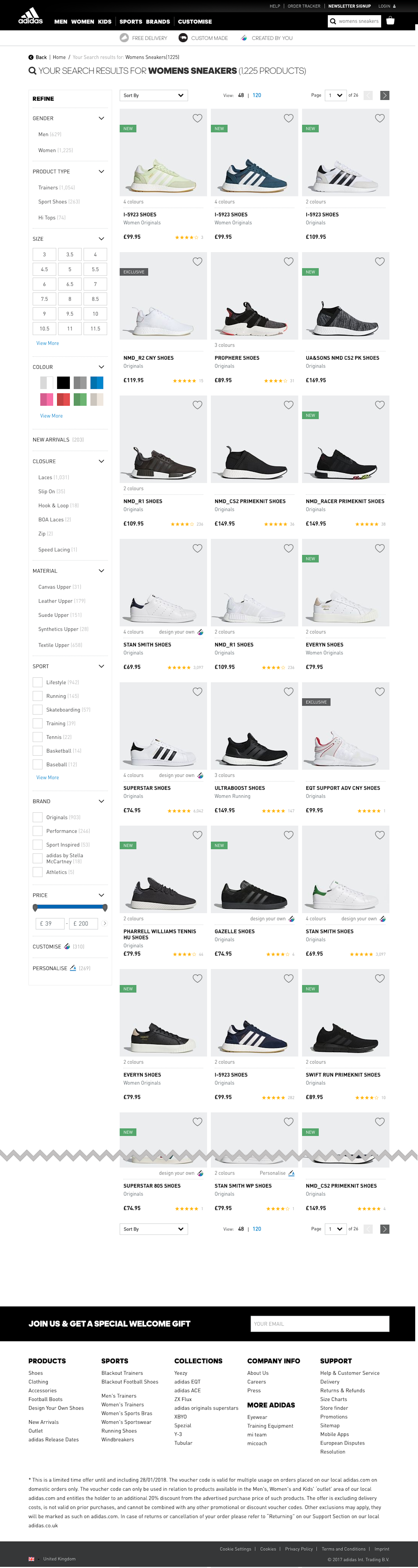 dirección Decrépito Especialidad Adidas' Search Results Page – 699 of 820 Search Results Page Examples –  Baymard Institute