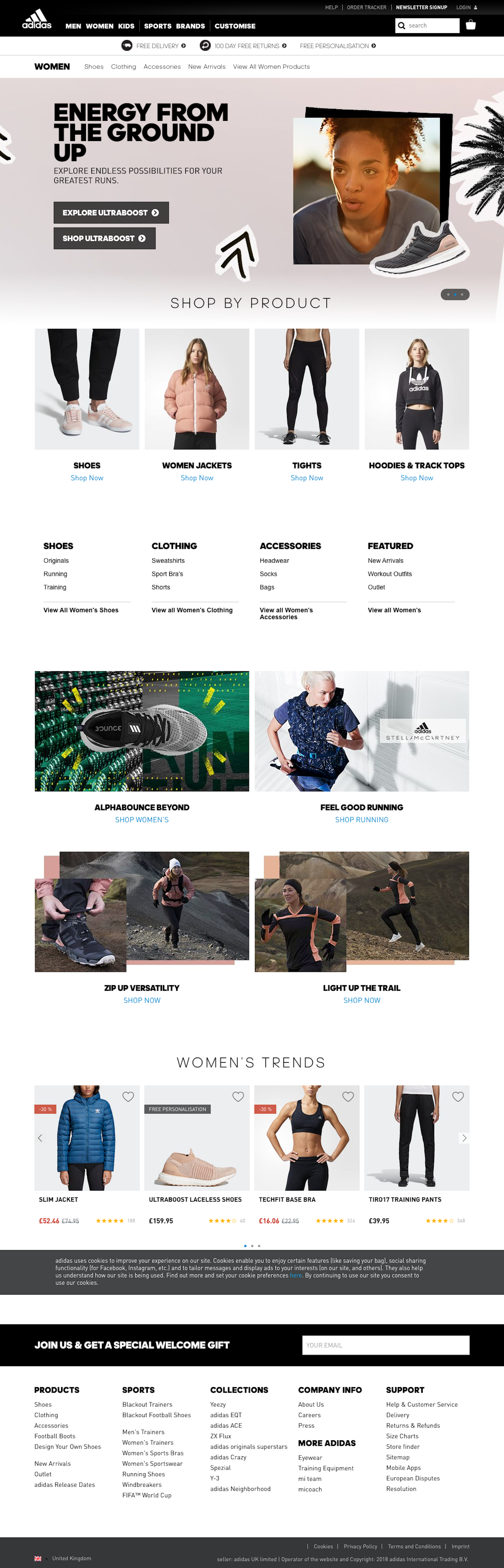 Adidas' Intermediary Category Page – 485 of Intermediary Category Page Examples – Baymard Institute