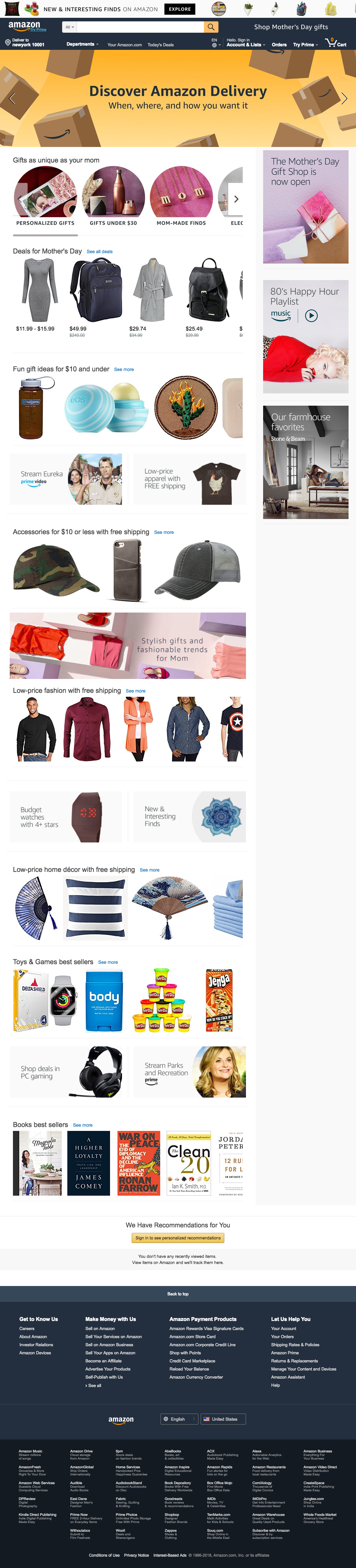 Desktop screenshot of Amazon