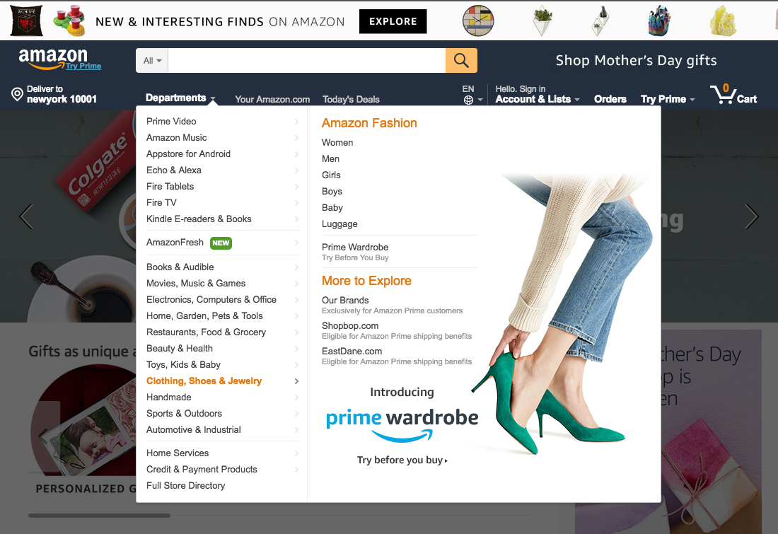 Desktop screenshot of Amazon