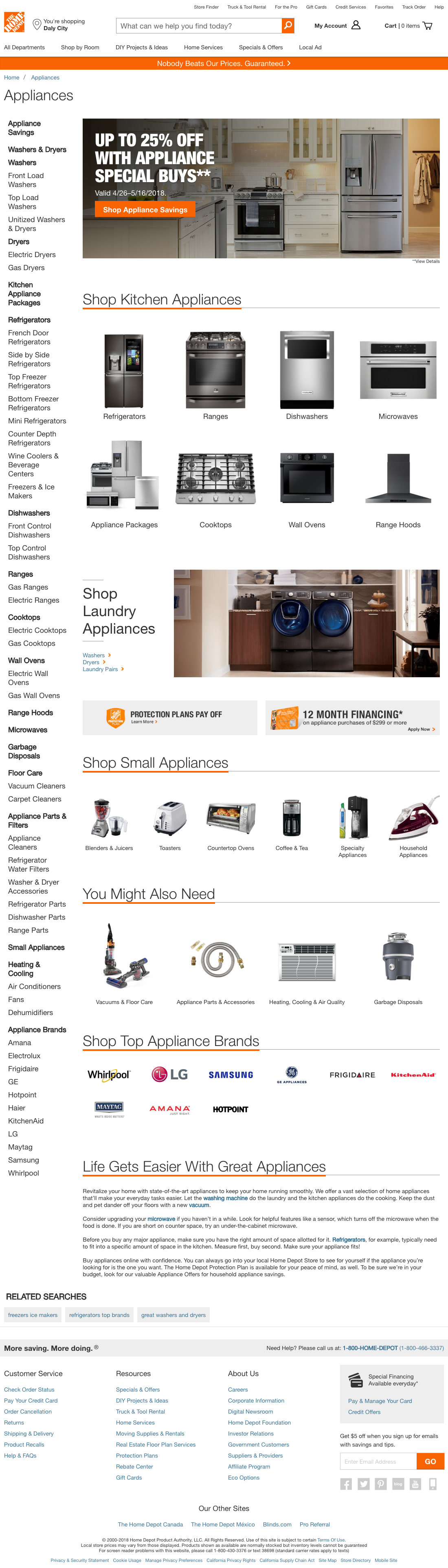 Desktop screenshot of Home Depot