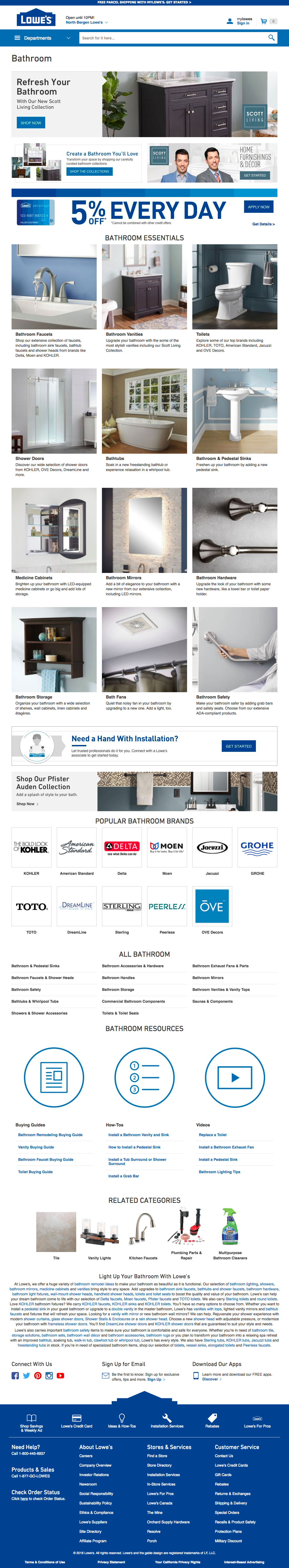 Desktop screenshot of Lowe’s