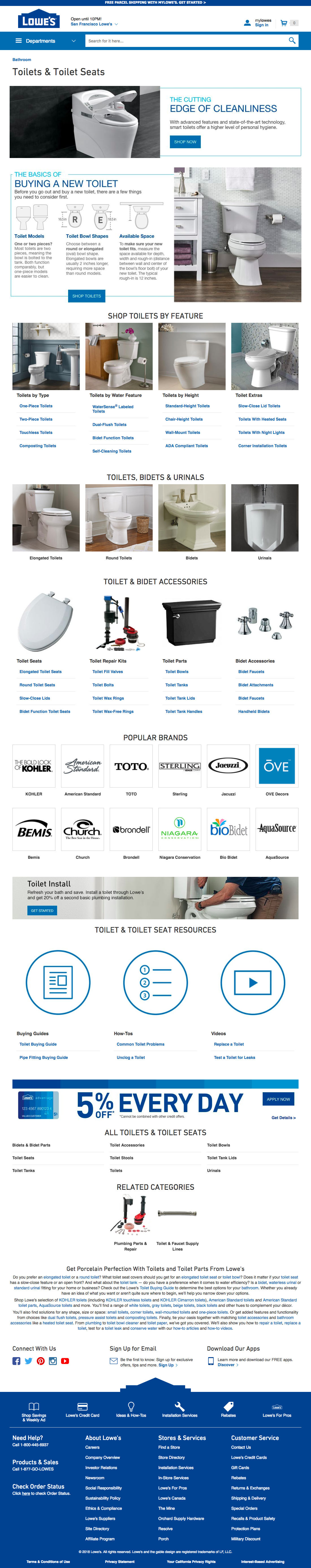 Desktop screenshot of Lowe’s