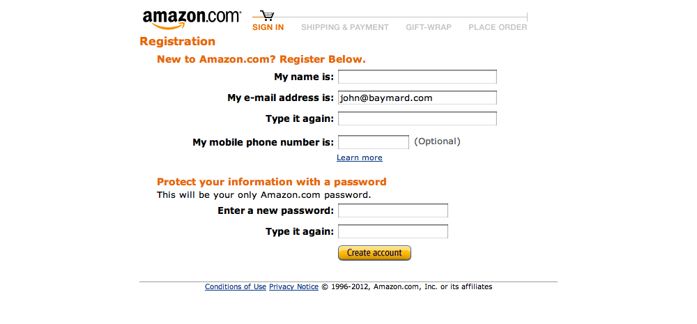 Desktop screenshot of Amazon