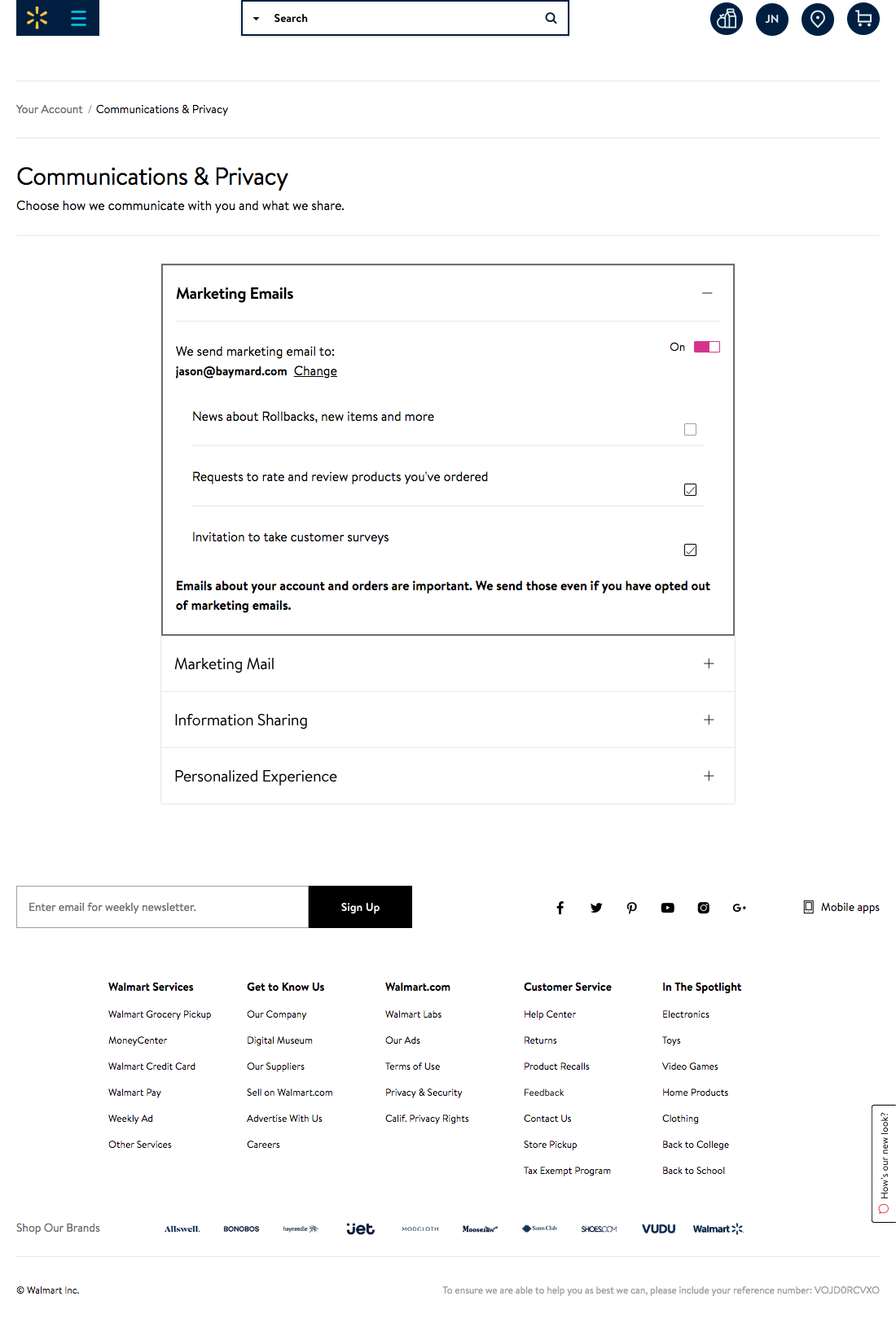 Desktop screenshot of Walmart
