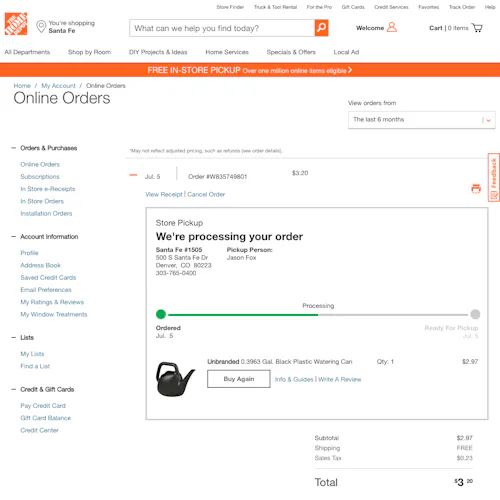 73 ‘Orders Overview’ Design Examples – Baymard Institute