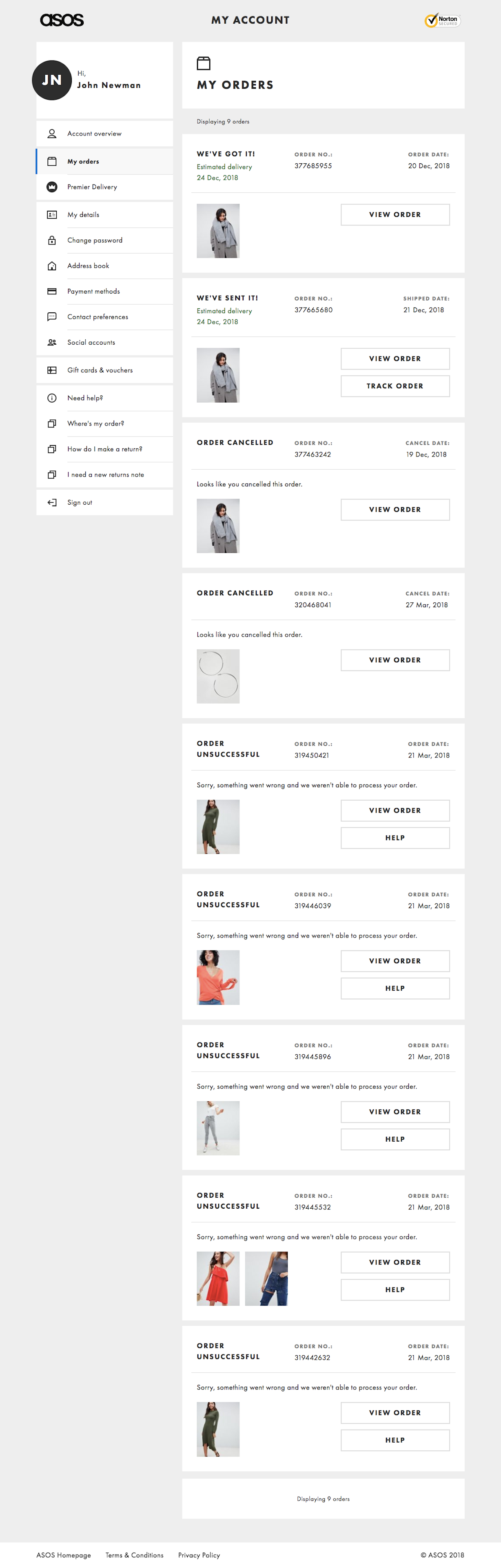 order page