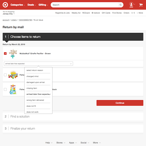52 ‘Order Returns’ Design Examples – Baymard Institute