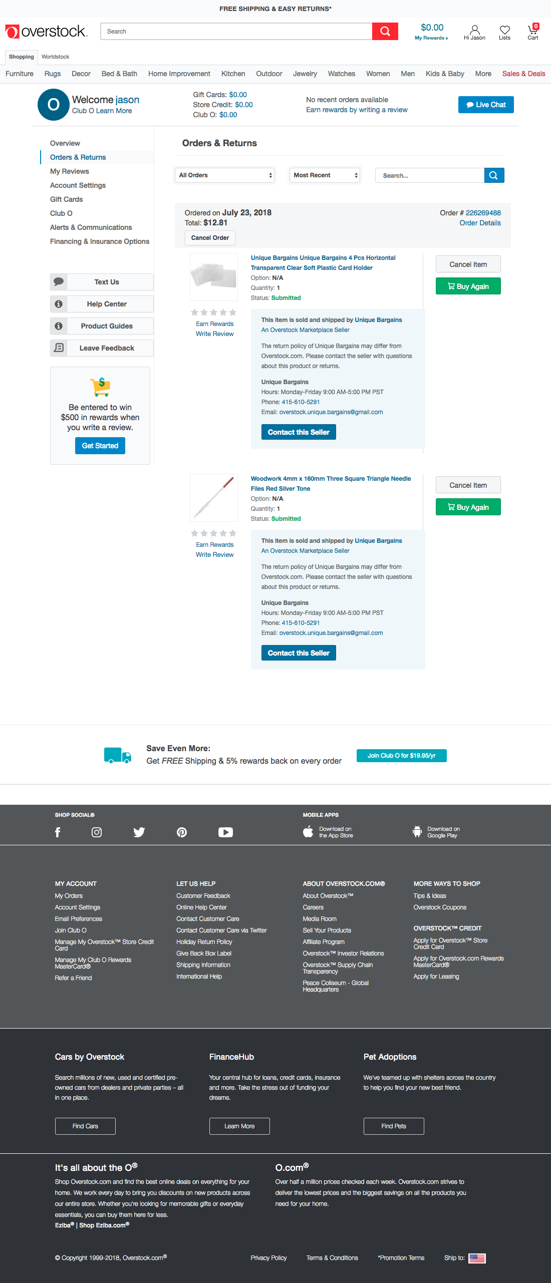 73 ‘Orders Overview’ Design Examples Baymard Institute