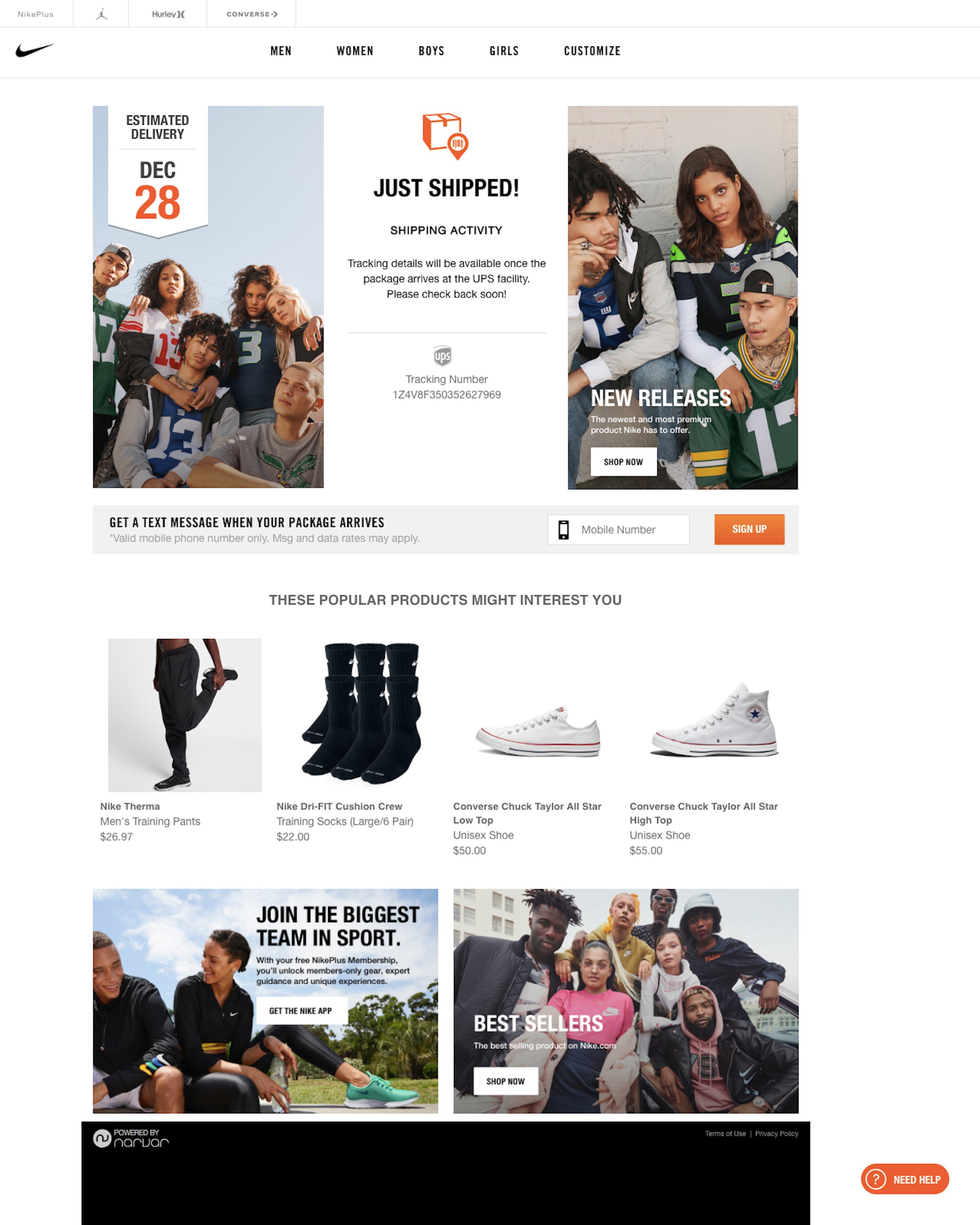 yermo electo espíritu Nike's Order Tracking Page – 52 of 91 Order Tracking Page Examples –  Baymard Institute