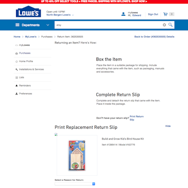 52 ‘Order Returns’ Design Examples – Baymard Institute