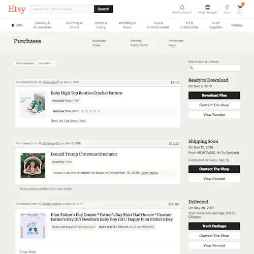 73 ‘Orders Overview’ Design Examples – Baymard Institute
