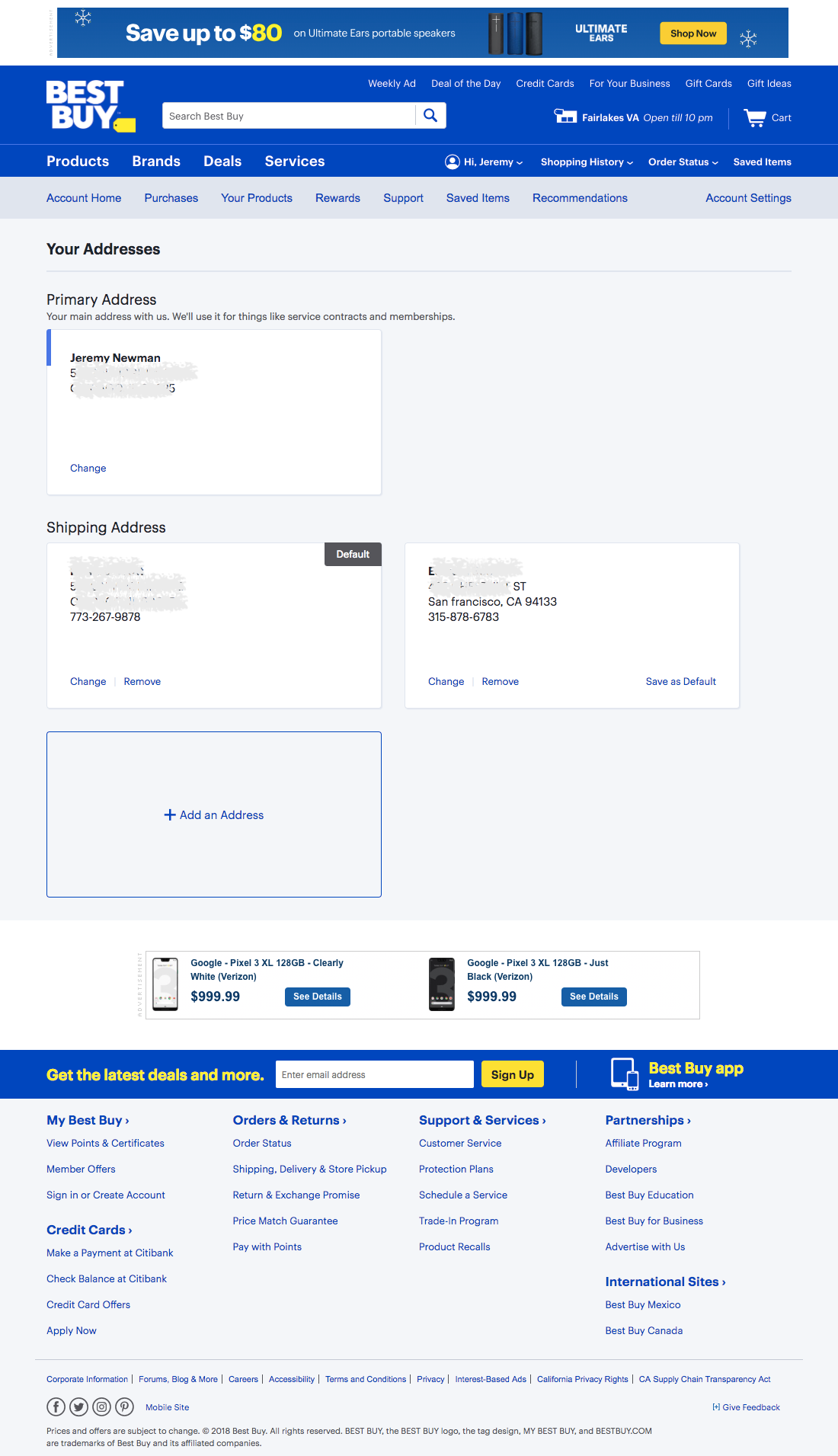Best Buy’s Address Book 347 of 377 Address Book Examples Baymard