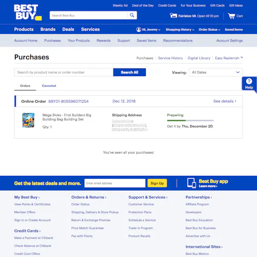 73 ‘Orders Overview’ Design Examples – Baymard Institute