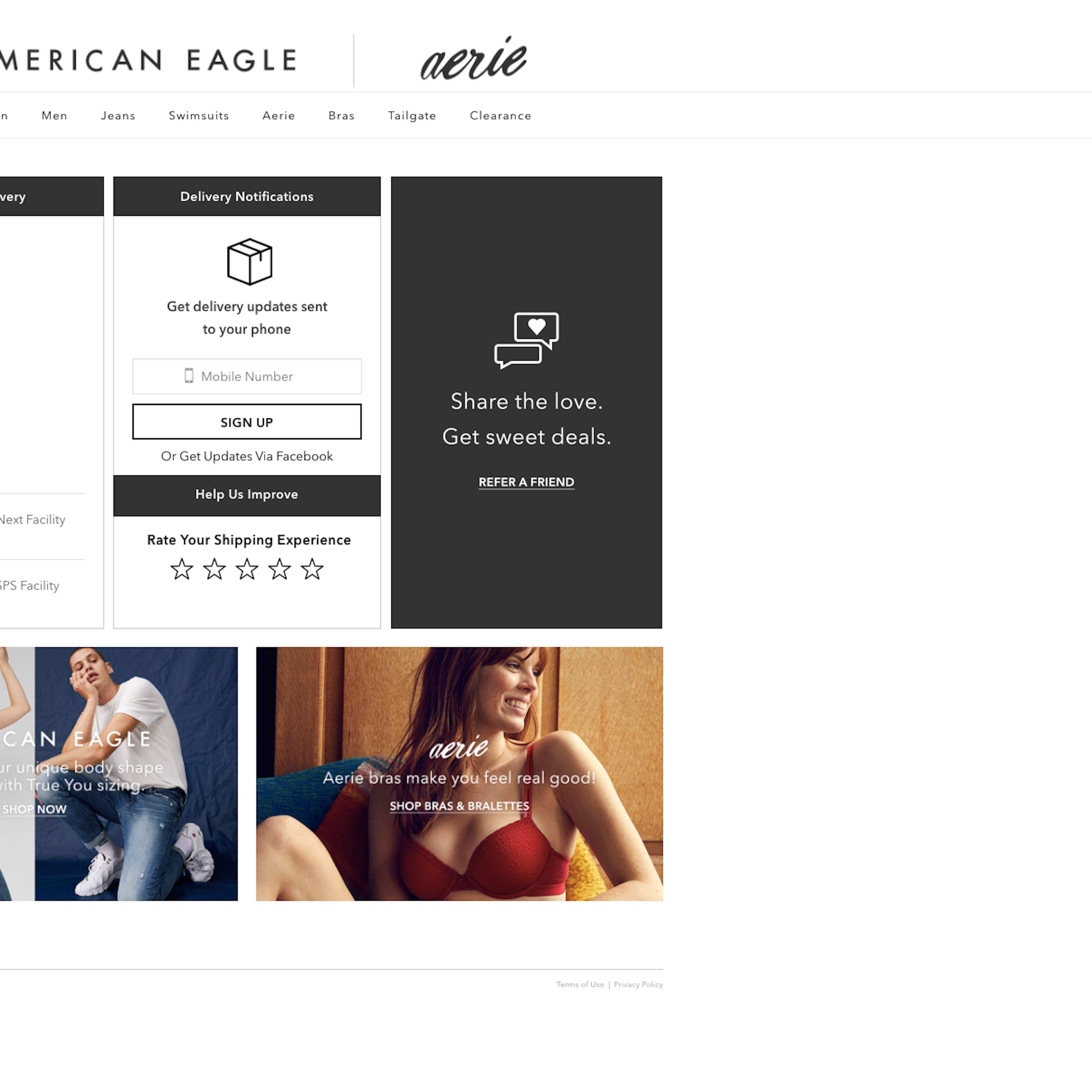 Desktop screenshot of American Eagle