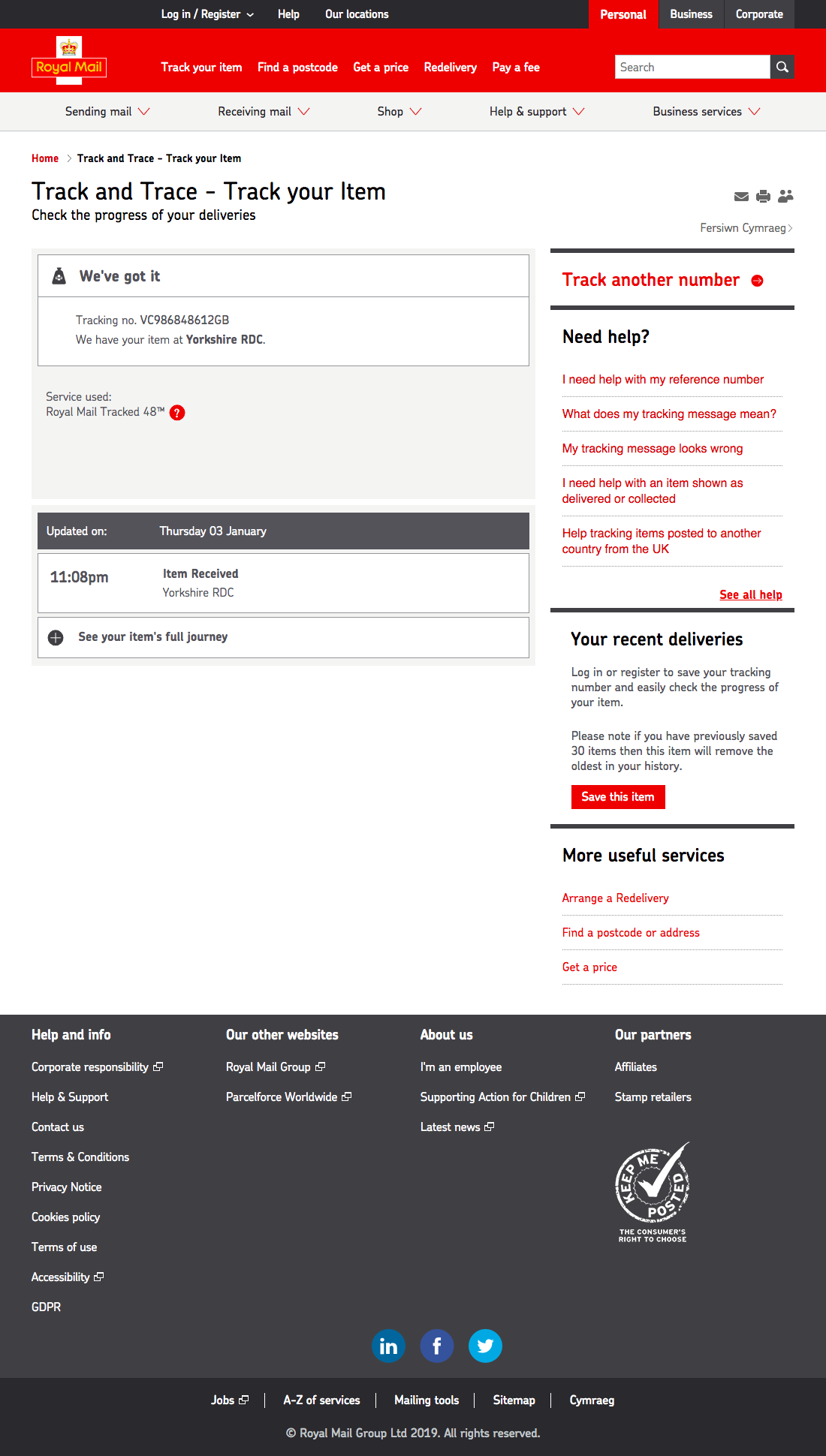 Marks & Spencer’s Order Tracking Page 117 of 151 Order Tracking Page