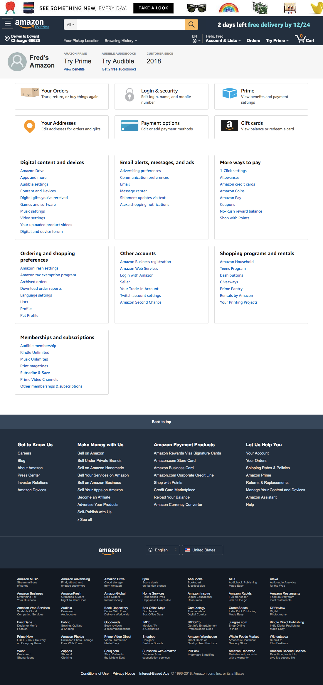 Desktop screenshot of Amazon