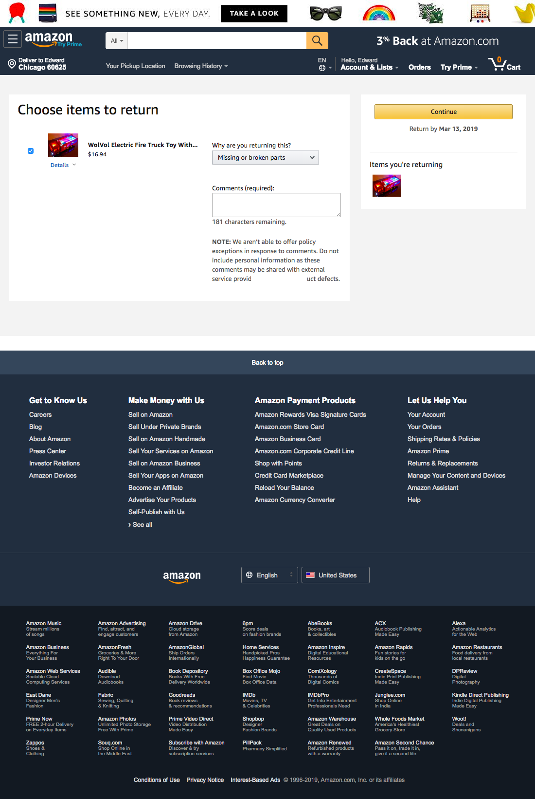Desktop screenshot of Amazon