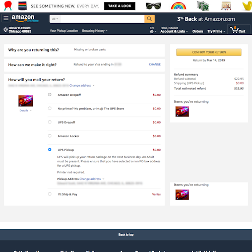 52 ‘Order Returns’ Design Examples – Baymard Institute
