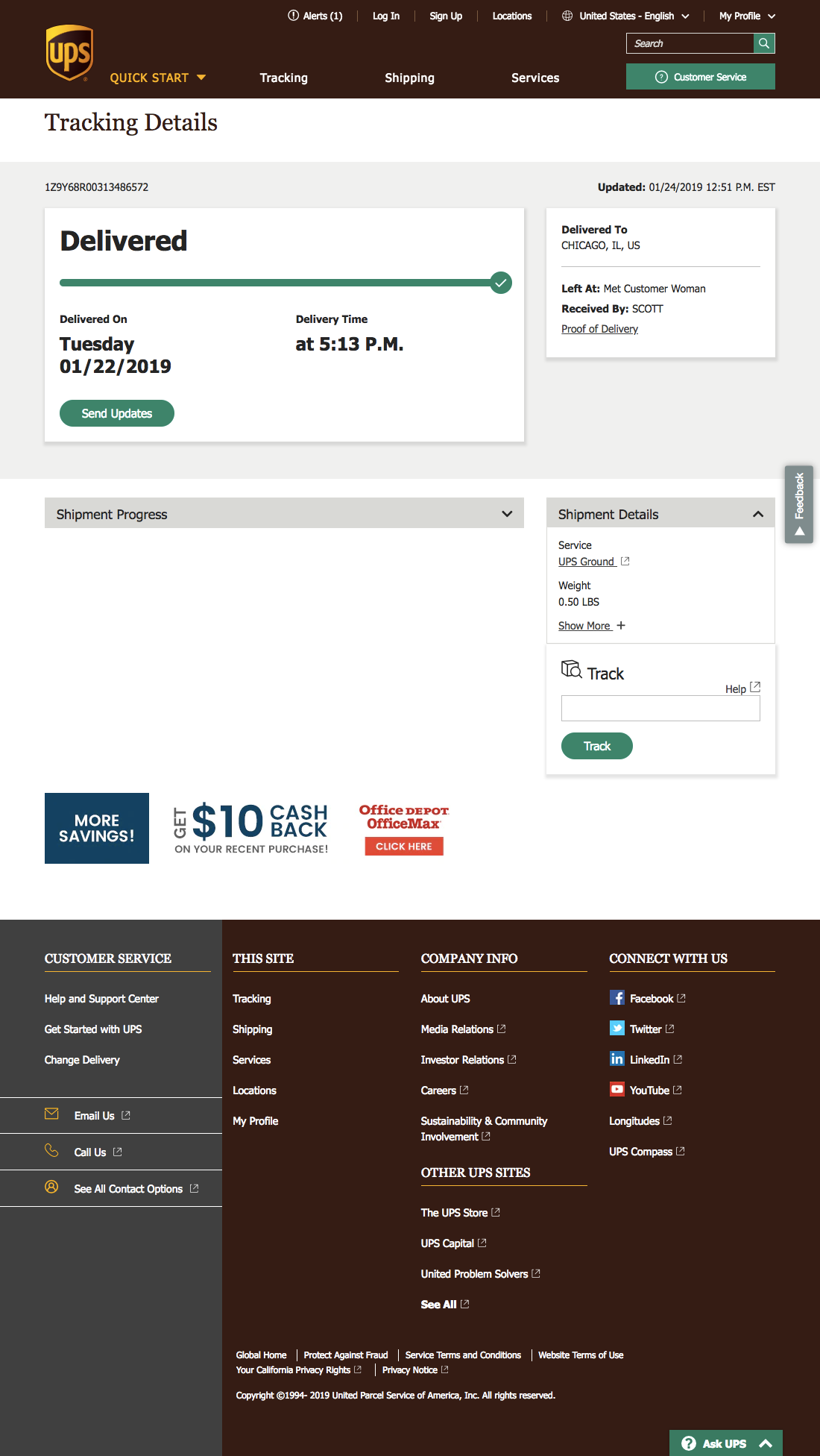 Office Depot’s Order Tracking Page 133 of 151 Order Tracking Page Examples Baymard Institute