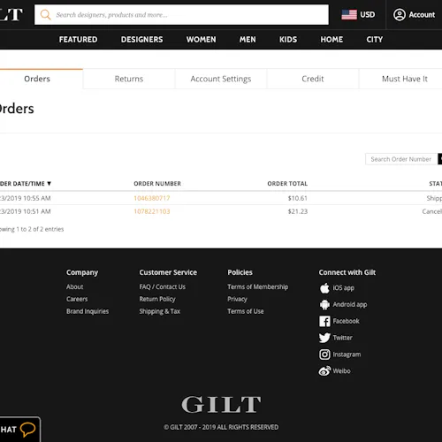 75 ‘Orders Overview’ Design Examples – Baymard Institute