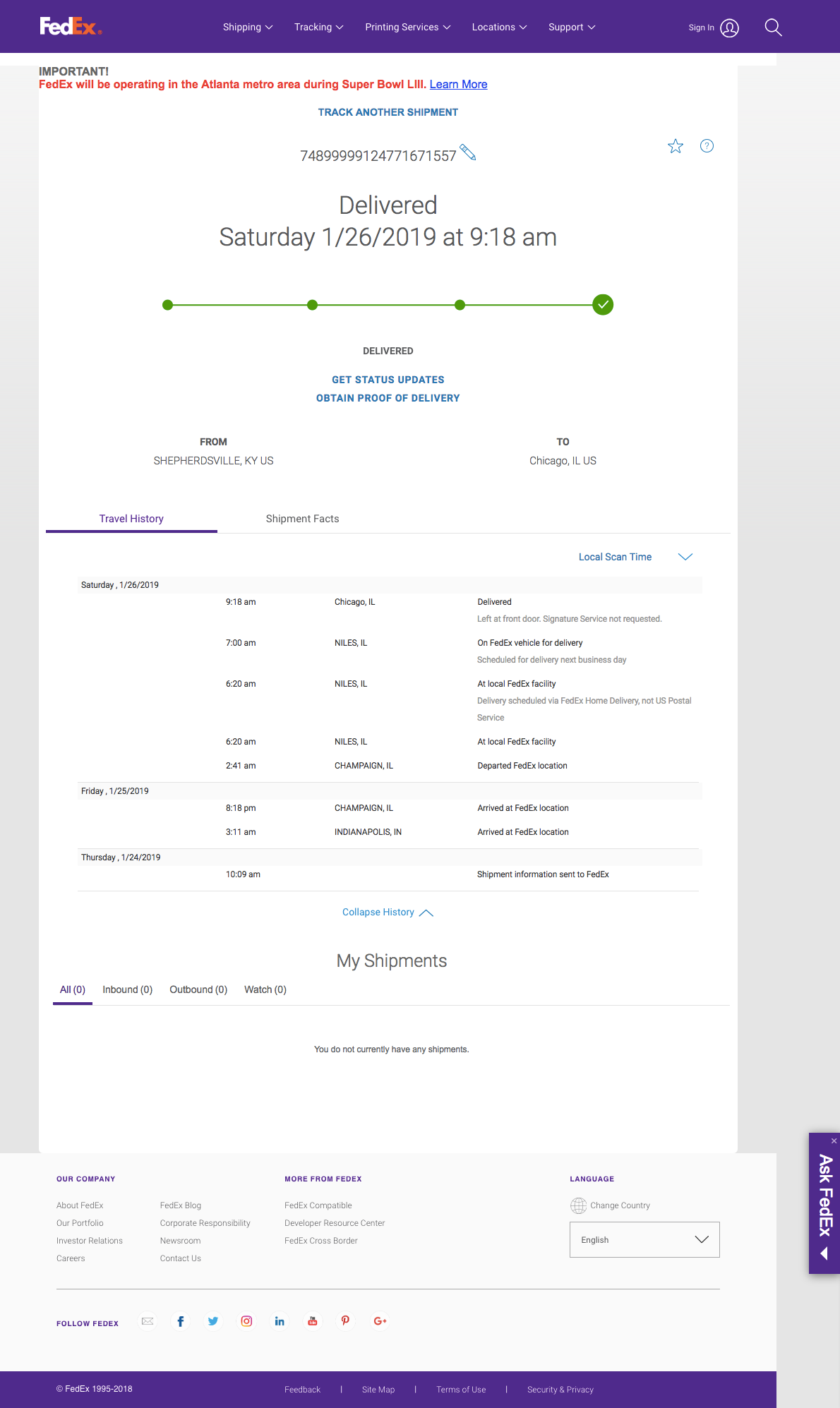 Gilt’s Order Tracking Page 143 of 151 Order Tracking Page Examples