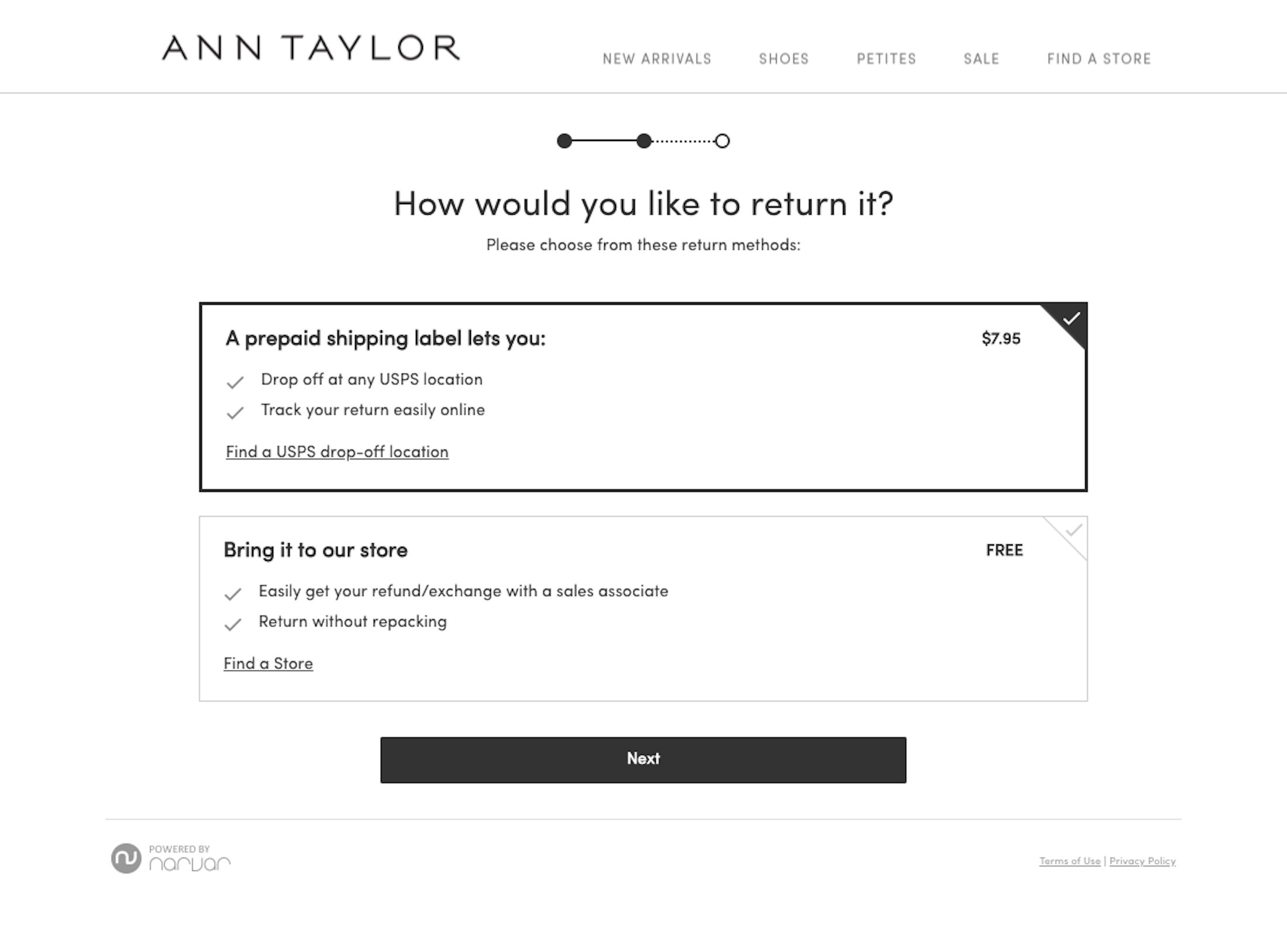 Ann Taylor’s Order Returns 122 of 130 Order Returns Examples
