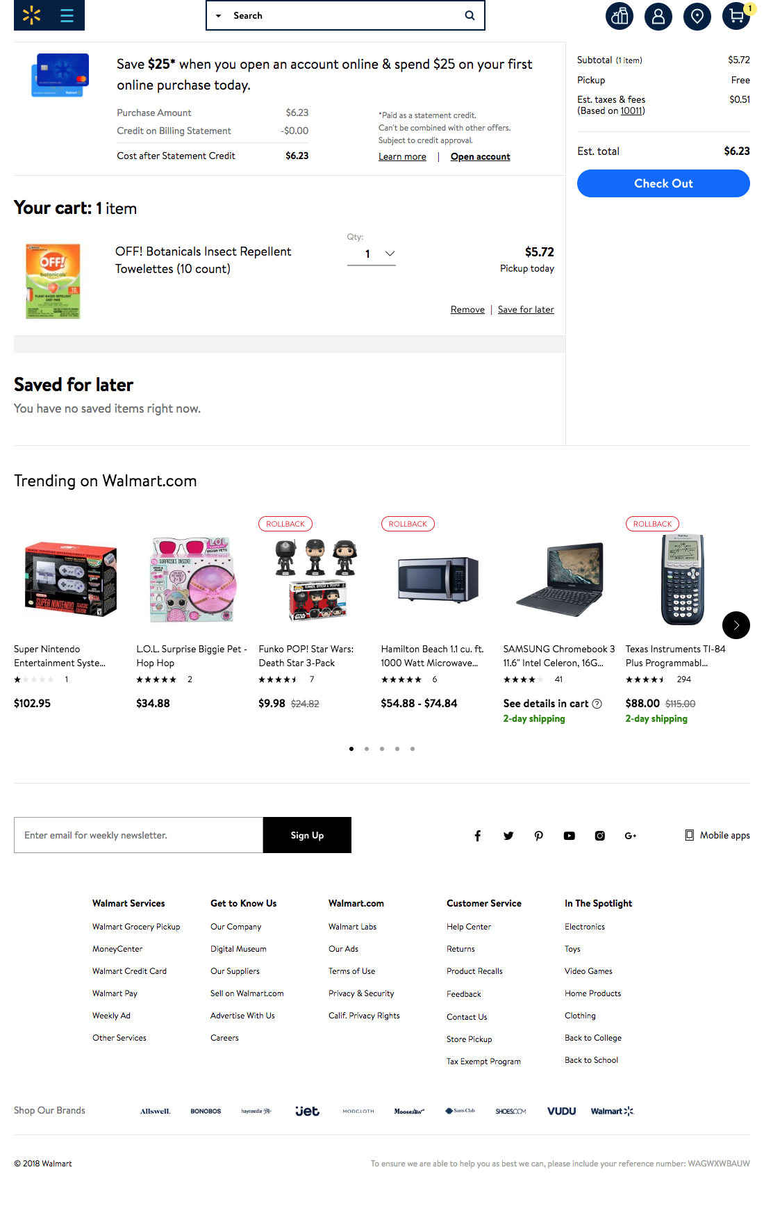 Desktop screenshot of Walmart